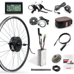 E-Bike Motor Kit 48V 500W Hub Motor Rear Wheel 20inch Electric Bike Conversion Electric Bicycle Motor Kit