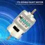 775 DC 12V/24V 50W High Torque Electric Motor, 4500/9000RPM Dual Output Shaft Ball Bearing Electric DC Motor Driver for DIY Parts by Walfron (24V9000RPM)
