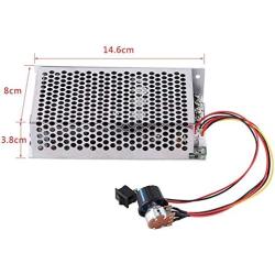 Motor Speed Controller, 10-50V DC 5000W Motor Governor Speed Regulator PWM Controller Switch 100A for Universal Motor Blower