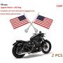 Motorcycle Flagpole Mount and American Flag - 6