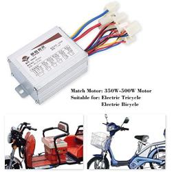 24V 500W Brushed Motor Controller, Aluminium Alloy Speed Control Box for Electric Bicycle Scooter EBike Replacement Accessory 24v brush motor controller
