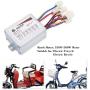 24V 500W Brushed Motor Controller, Aluminium Alloy Speed Control Box for Electric Bicycle Scooter EBike Replacement Accessory 24v brush motor controller