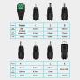 12W AC Adapter Universal Power Supply Adjustable DC Power Adapter 3V 4.5V 5V 6V 7.5V 9V 12V 1A Multi Plug Adaptor Charger for Kids Ride on Car Router Monitor Speaker IP Camera Consoles