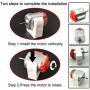 EUDAX 6 set Rectangular Mini Electric 1.5-3V 24000RPM DC Motor with 84 Pcs Plastic Gears,Electronic wire, 2 x AA Battery Holder ,Boat Rocker Switch,Shaft Propeller for DIY Science Projects