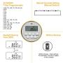 Suraielec Pool Timer, 7-Day 24-Hour Digital Pool Pump Timer Switch, 40 AMP, 2HP, 120 to 277 VAC, Outdoor Indoor Heavy Duty Pool Controller Timer Box for Pool Pump, Water Heater, Powerful Appliances