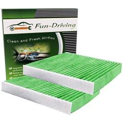 2 Pack FD157 Cabin Air Filter,Replace 87139-0E040/TK48-61-J6X, Deeper & Better Filtering PM2.5,Made of Melt-Blown Nonwoven and Charcoal