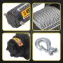 SINOKING 4500lb 12V UTV/ATV Winch with 1/4”x 32ft Rope, Wired and Wireless Control