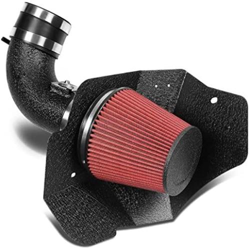 DNAMotoring AIP-2-HS-CTSV09-BKBK Air Intake System and Heat Shield