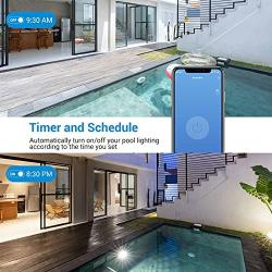 DEWENWILS Pool Timer, Outdoor WiFi Timer for Water Heater, Pool Pump, SPA, Motor, Heavy Duty 40A 120-277 VAC, Compatible with TUYA Smart Life APP, Alexa, Google Assistant, ETL Listed