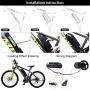 Jieoto 36V Ebike Battery 8AH 10AH 13AH 15AH 21AH Mountain Bike Lithium Li-ion Battery Pack with USB Port, 2A Charger, BMS for 200-750W Electric Bicycles Motor