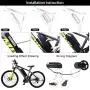 Jieoto 36V Ebike Battery 8AH 10AH 13AH 15AH 21AH Mountain Bike Lithium Li-ion Battery Pack with USB Port, 2A Charger, BMS for 200-750W Electric Bicycles Motor