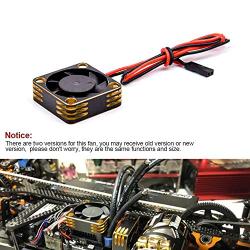 WWQB 2Pack RC Car Motor Cooling Fan Heatsink 28000RPM Brushless ESC Cooling Fan for RC Car 1/8 1/10 540 550 Motor,Rose Red (500081171A1)