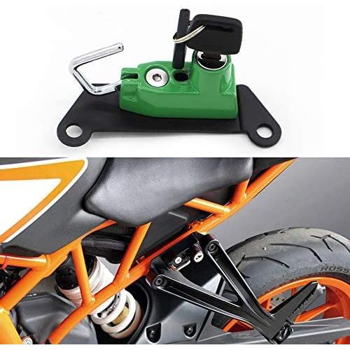 Motorcycle Helmet Lock Anti-Theft Helmet Security Locks Compatible with RC125/RC390 2014-Newer RC250 2015-Newer-Green