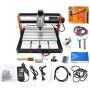 Upgraded 3018 Pro CNC Router Kit with Offline Controller GRBL Control DIY Mini Desktop with 3 Axis Limit Switches & Emergency Stop Cutting Wood Acrylic PVC PCB Milling Engraving Machine
