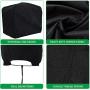 DURCOVER Outboard Motor Half Cover, Waterproof Oxford Fabric, Boat Motor Cover Half Outboard Cover, Universal Boat Engine Cover UP-20HP Black