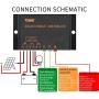 PowMr Solar Charge Controller Waterproof - 10A Charge Controller 12V 24V Auto Load on 24Hours IP68 Waterproof Solar Controller for Lead-Acid Battery (CMP-03 10A)