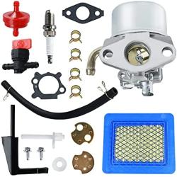Dibanyou Carburetor Air Filter Fuel Line Tune-Up Parts Kit for 791077 696981 Intek 190 6 HP 206 5.5hp Carb Motor 6.5 HP Power Craftsman Tiller Washer Go Kart Engine
