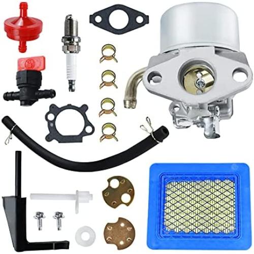 Dibanyou Carburetor Air Filter Fuel Line Tune-Up Parts Kit for 791077 696981 Intek 190 6 HP 206 5.5hp Carb Motor 6.5 HP Power Craftsman Tiller Washer Go Kart Engine