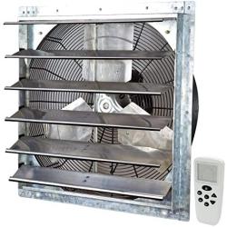 iLIVING ILG8SF24VC Wall-Mounted Shutter Exhaust Fan, 24