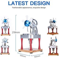 STPCTOU Stirling Engine Motor Steam Heat Education Model Toy Kit Class Teaching Stirling Engine Kit for Adults Desktop Educational Toy Collection Unique Gift for Engineers M16-CF