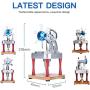 STPCTOU Stirling Engine Motor Steam Heat Education Model Toy Kit Class Teaching Stirling Engine Kit for Adults Desktop Educational Toy Collection Unique Gift for Engineers M16-CF