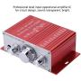 Stereo Audio Amplifier, Mini Digital HiFi Bass Audio Subwoofer Amp, Portable Music CD DVD MP3 FM Player Power Amplifier for Home Car, Motorcycles(Red)