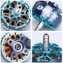 iFlight 4pcs XING2 2207 1855KV 6S FPV Motor Unibell with 5mm Titanium Alloy Shaft for FPV Drone Part