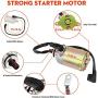 GY6 Starter Motor＋Starter Relay Solenoid for 4-Stroke GY6 Engine 50cc 150cc 200cc 250cc ATV Dirt Bikes Scooters Go Kart Compatible with Taotao 4 Wheelers Moped Coolster Baja Jonway Roketa