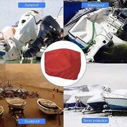 RIYIFER Waterproof Boat Engine Cover, 210D Outboard Engine Covers with Drawstring Oxford Fabric with PU Coating Motor Cover for 5-300HP Motor