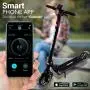 Folding Electric Scooter for Adults - 300W Brushless Motor Foldable Commuter Scooter w/ 8.5 Inch Pneumatic Tires, 3 Speed Up to 19MPH, 18 Miles, Disc Brake & ABS, for Adult & Kids - Hurtle HURES18-M5