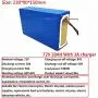 Jieoto 72V E-Bike Lithium-ion Battery Pack 20AH 30AH 40AH Cell Pack Suitable for Electric Motorcycle Outdoor Power Supplies Replace LiFePO4 Battery Tricycles Moped(with Charger)