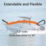 8M0092850 Boat Kill Switch Lanyard with Wrist Replacement for Mercruiser Marine Boat Emergency Stop Switch Safety Lanyard Cord 54 Inch/137 Long -Replace 15920T54 (Aluminum Alloy Clip Orange 1Pcs)