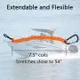 8M0092850 Boat Kill Switch Lanyard with Wrist Replacement for Mercruiser Marine Boat Emergency Stop Switch Safety Lanyard Cord 54 Inch/137 Long -Replace 15920T54 (Aluminum Alloy Clip Orange 1Pcs)