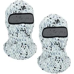 2 Pieces Bandana Face Hat for Outdoor Motorcycle Ski Mask Winter Sun Camouflage Face Cover for Sports Windproof Dustproof
