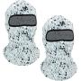 2 Pieces Bandana Face Hat for Outdoor Motorcycle Ski Mask Winter Sun Camouflage Face Cover for Sports Windproof Dustproof