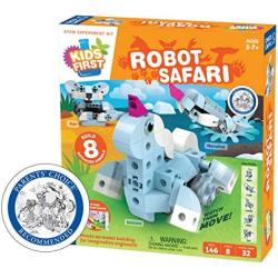 Thames & Kosmos Kids First: Robot Safari - Introduction to Motorized Machines Science Experiment Kit for Ages 5 to 7, Build 8 Robotic Animals Including A Unicorn, Llama, Narwhal & More