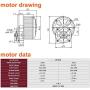 450W Electric Brush Motor and Controller and Throttle Handle Battery Voltage Display Unite Motor MY1018 Economic Electric Motor