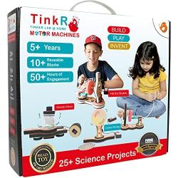 ButterflyEdufields 20+ STEM Projects Kit for Kids with Electric Motor | Science Experiments Kit for Boys and Girls | DIY Educational Learning Toys for Ages 5-12 Years