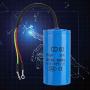 Run Capacitor, CD60 Run Capacitor with Wire Lead 250V AC 50/60Hz for Motor Air Compressor for Air Conditioners Compressors and Motors