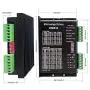 Taiss Stepper Motor Driver Microstep Driver DM542 CNC Stepper Driver Controller + Rotary Switch 12A 250V/16A 125V 4 Position 3 Speed Universal Metal Latching Fan Heater Speed Selector Switch