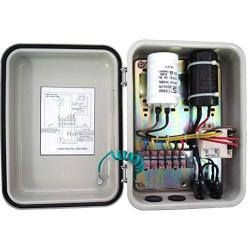 BlueNatHxRPR 105-126 MFD (uF) Motor Start Capacitor Compatible for Franklin Control Box 2823008110, 2823018110, 2801084915, 2823018310, 2823508110 1.0 1.5 and 2 HP Well Pump and Others