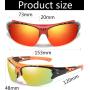 Polarized Sports Sunglasses Outdoor Driving Fishing Baseball Golf Motorcycle UV Protection for Men and Women