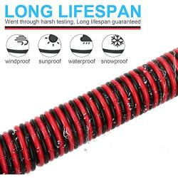 TYUMEN 40FT 18 Gauge 2pin 2 Color Red Black Cable Hookup Electrical Wire LED Strips Extension Wire 12V/24V DC Cable, 18AWG Flexible Wire Extension Cord for LED Ribbon Lamp Tape Lighting