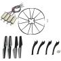 Upgraded Spare Parts Replacement for Syma X5S X5SC X5SW RC Quadcopter Rc Helicopter Copter Toy Motor Main Blade Propellers Propeller Protectors Blades Frame Landing Skid Included Screws Set (Black)