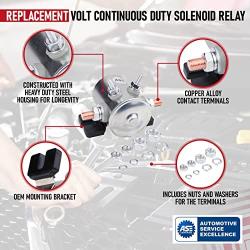 Replacement Volt Continuous Duty Solenoid Relay - Compatible with EZGO 36 Volt Electric Golf Car 1986 and Up, Yamaha Electrical G2, Marathon TXT Series - Replaces 27855G01, 27855G02, 11761G1, 31680G1