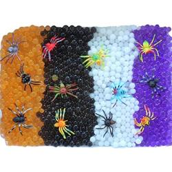 Dew Drops Halloween Water Beads About 5000 Beads Party Activity for Kids Includes 12 Large Spider Insect Toys and Aqua Balls