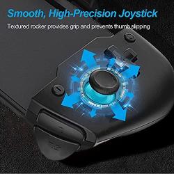 NexiGo Nintendo Switch Accessories Holiday Bundle, Ergonomic Controller (Black) for Nintendo Switch with 6-Axis Gyro, Dual Motor Vibration, Game Storage Case with 10 Game Card Holders