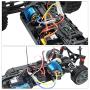 Hobby Fans 540 13T 4 Poles Brushed Motor and WP-1060-RTR 60A Waterproof Brushed ESC Electronic Speed Controller with 5V/2A BEC for Axial RC4WD Cross HPI Mist GMADE D90 D110 TF2 SCX10