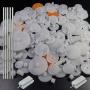 200pcs 0.5 Mold Plastic Motor Gears Small Set Plastic Crown Gear Single Double Reduction Gear Worm Gear Electric Motor
