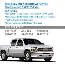 MangoS Compatible Air Blend Door Actuator # 89018365, 604-106, 52402588 - Fits 1994-2012 Chevrolet, Chevy, GMC - Silverado 1500 and 2500, Tahoe, Sierra - HVAC Blend Control Act